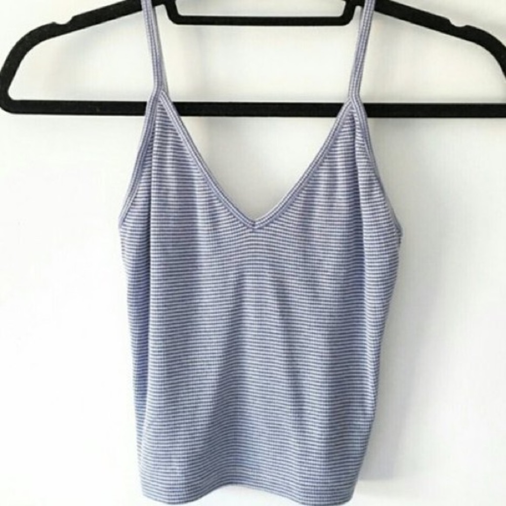 brandy melville blue striped joanne tank